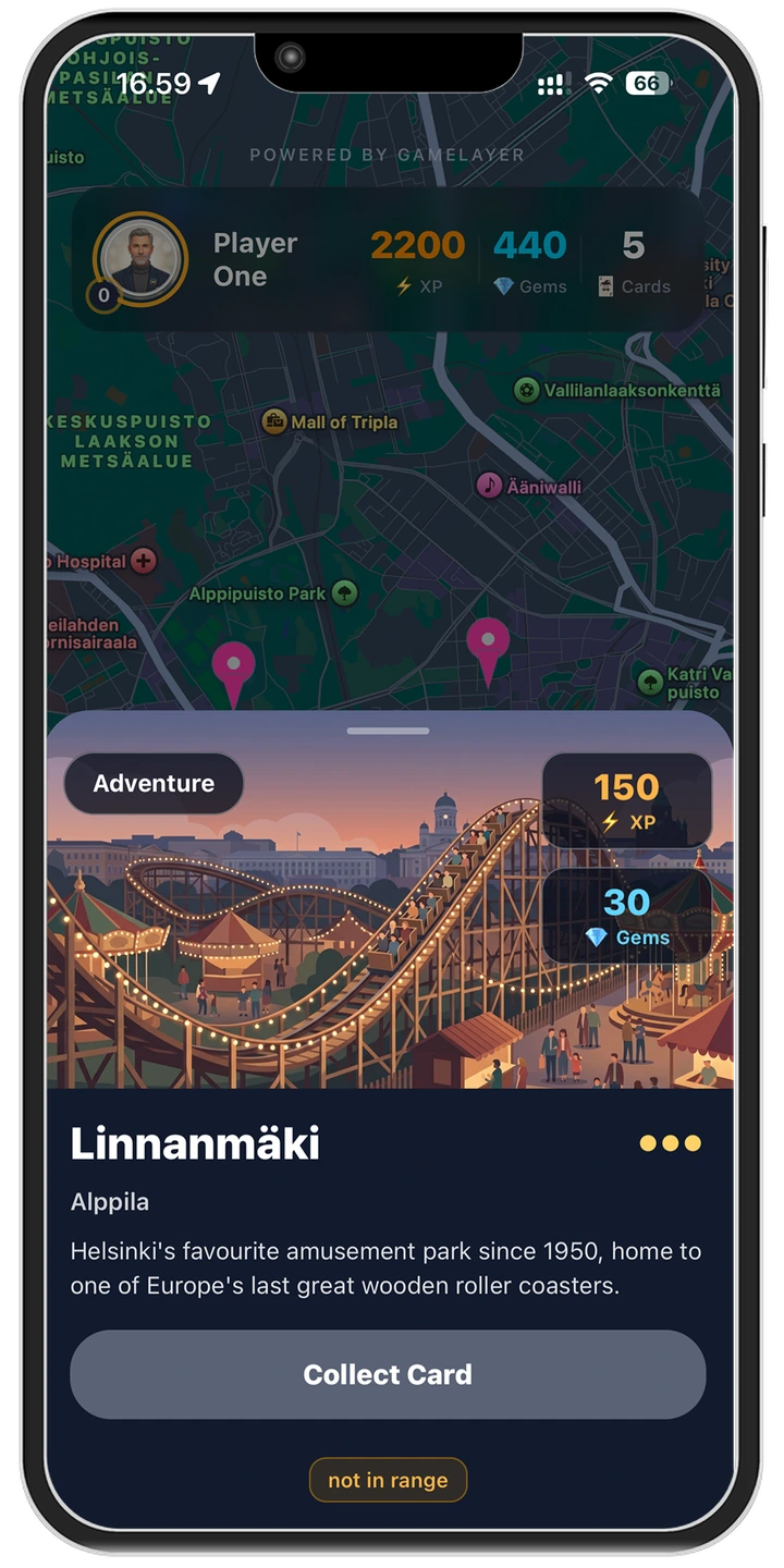 ROAM app — screenshot 2